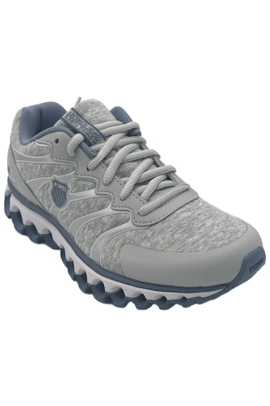 K-Swiss Men's Tubes 200 Lace-Up Athletic Sneakers Lt Grey/Blue/Wht - Medium
